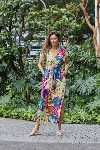 Dress Mia - Blue Tropical