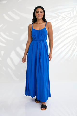 Maxi with belt - Zebra Navy