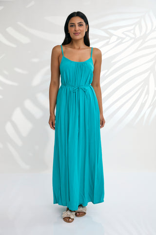 Maxi with belt - Diamond Brown