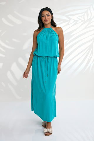 Renae Wrap Dress - Blue Love