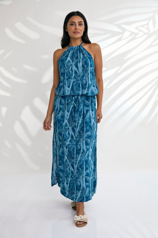 Maddy Dress - Jungle Blue