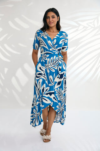 Maddy Dress - Jungle Blue