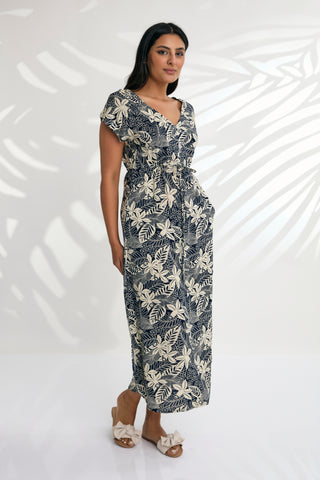 Renae Wrap Dress - Maui Black