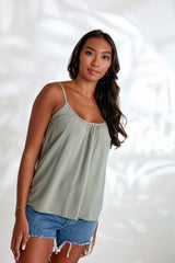 Poppy Top - Olive